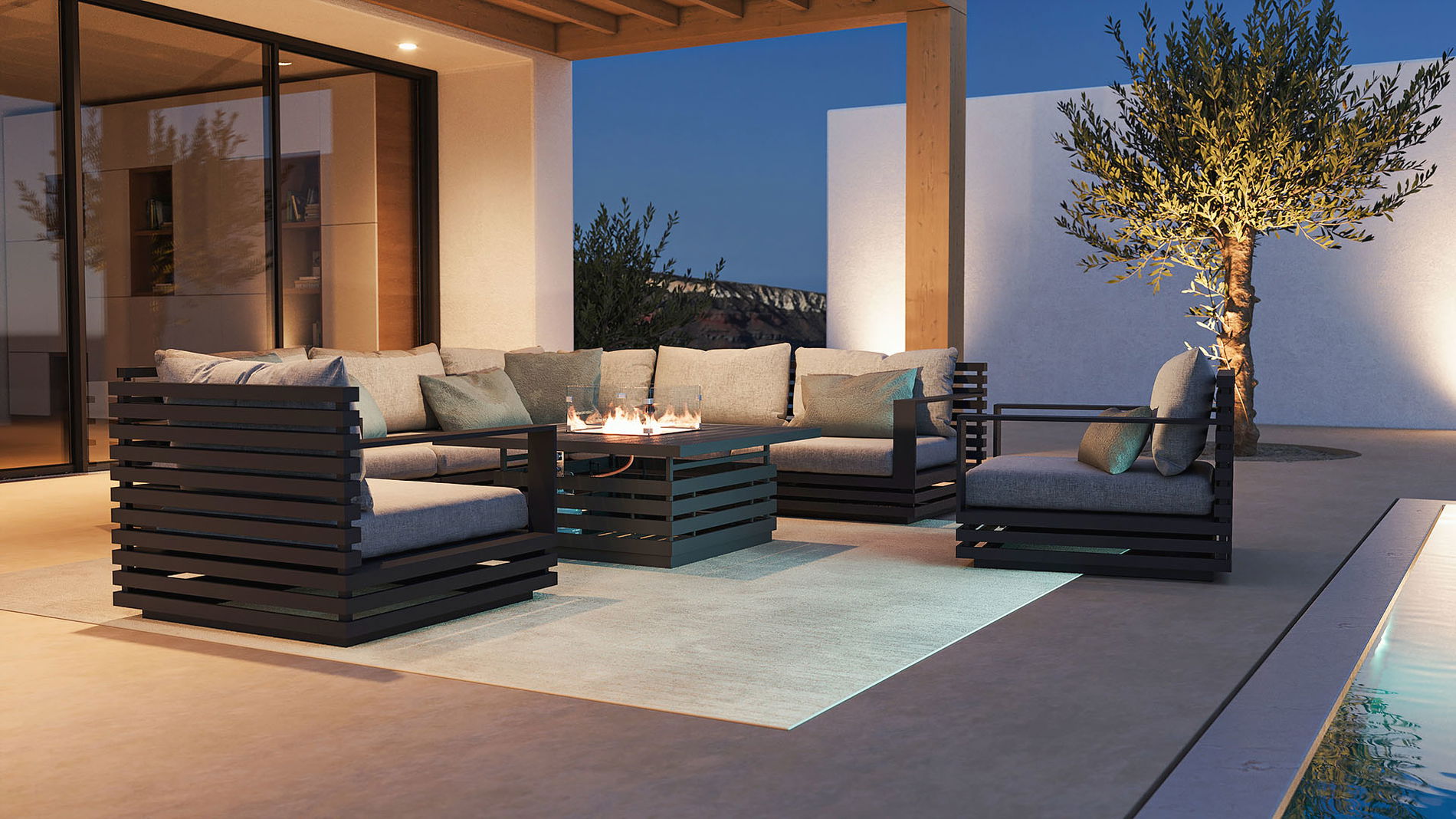 RN-1 XL con focolare da tavolo