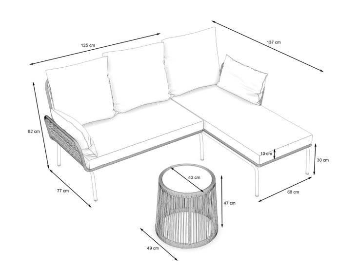 Dimensioni del prodotto - Balconia