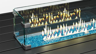 Glassteine für den Feuertisch