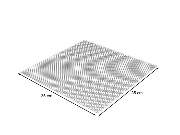 Dimensioni del prodotto - 4 retine antiscivolo 30x30 cm