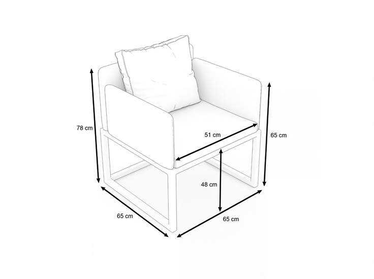 Dimensioni del prodotto - soyo Dining - 2x Sedia da pranzo