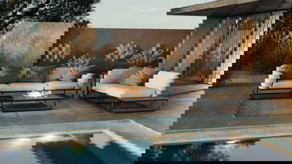 Soyo M con focolare da tavolo