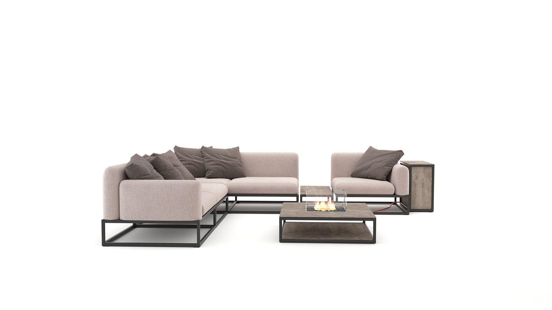 Soyo M con focolare da tavolo