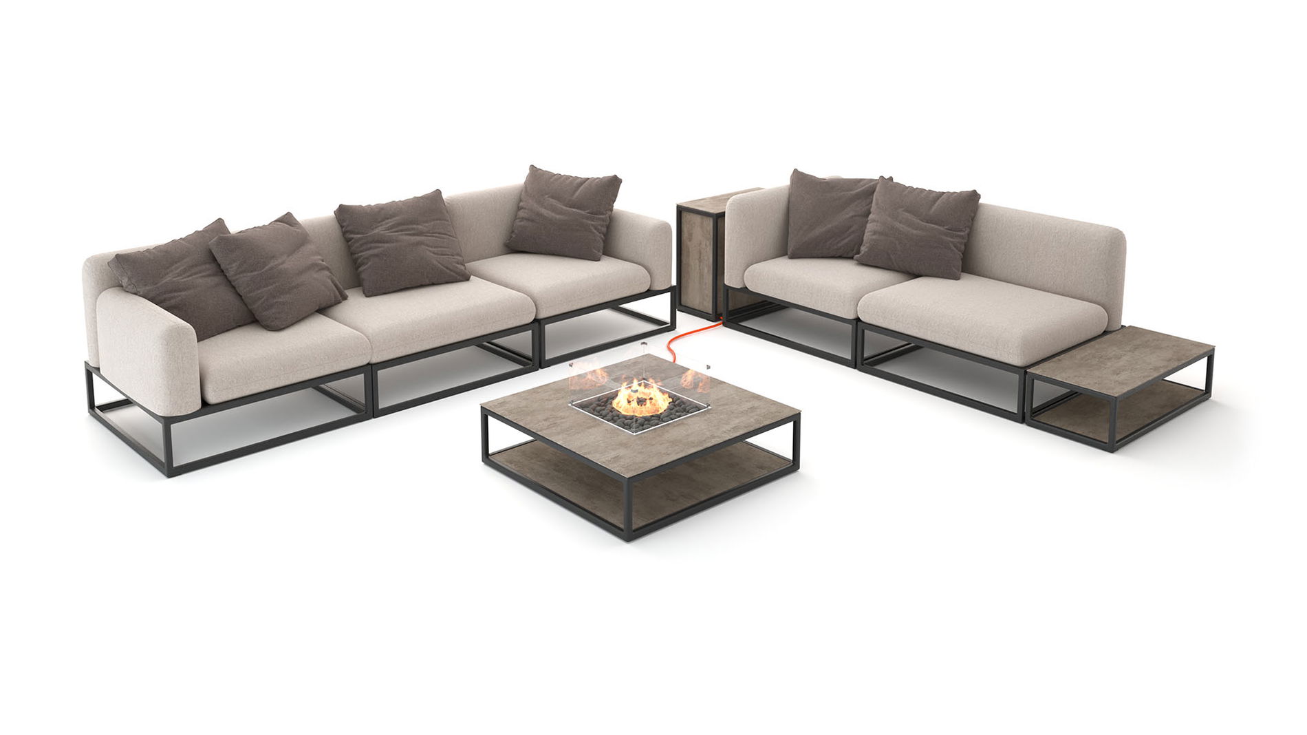 Soyo M con focolare da tavolo