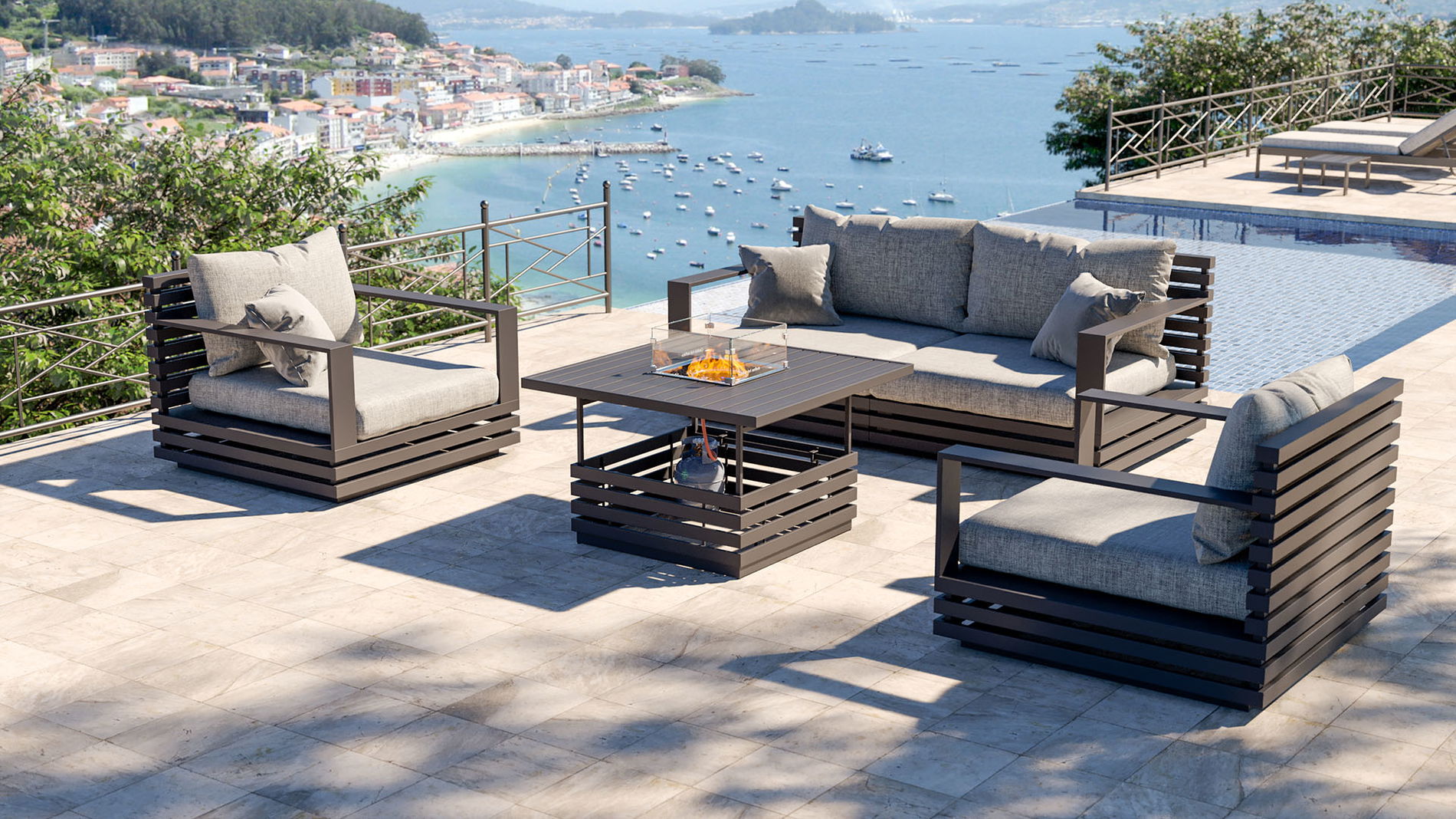 RN-4 S con focolare da tavolo