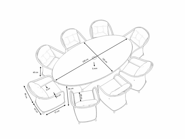 Dimensioni del prodotto - Livia XL