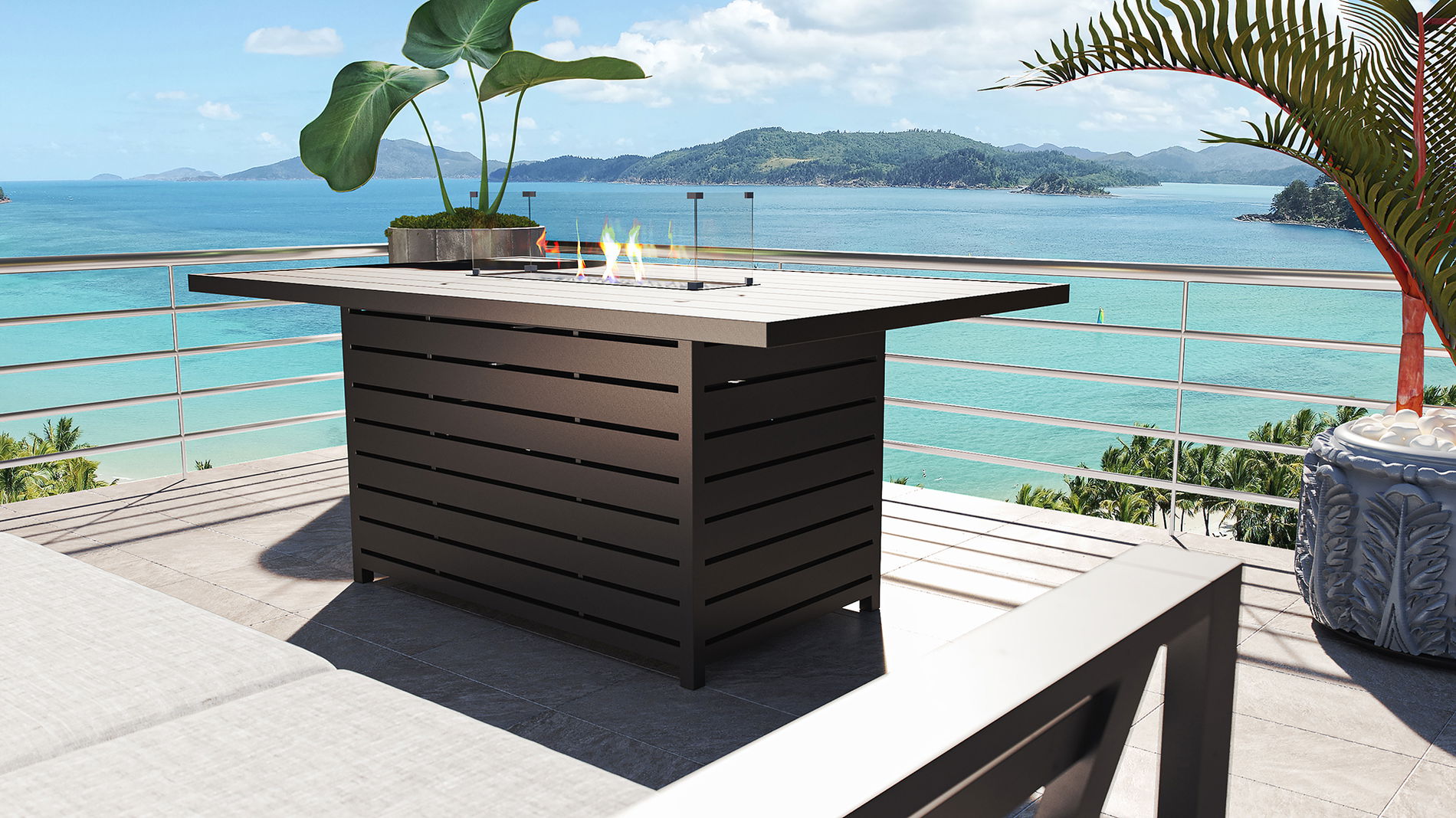 Matteo L con focolare da tavolo