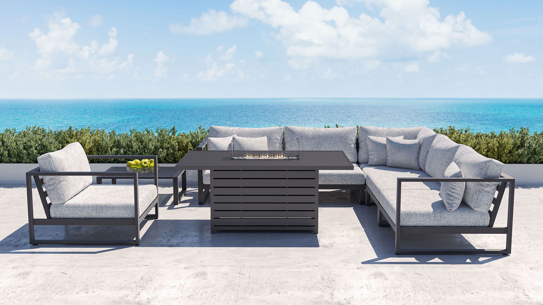 Matteo L con focolare da tavolo