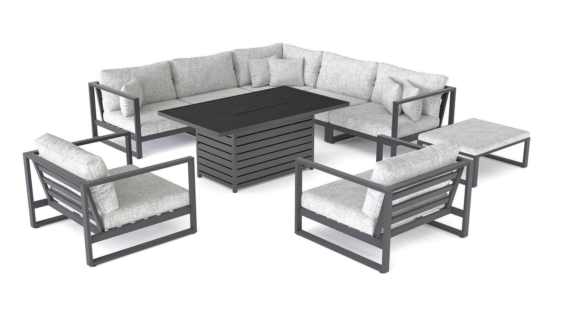 Matteo XL con focolare da tavolo