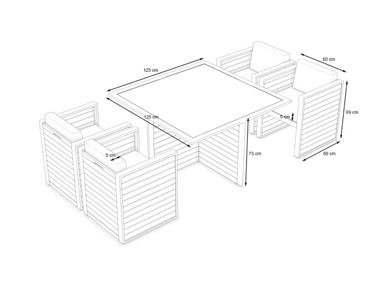 Dimensioni del prodotto - RN-2 Dining M