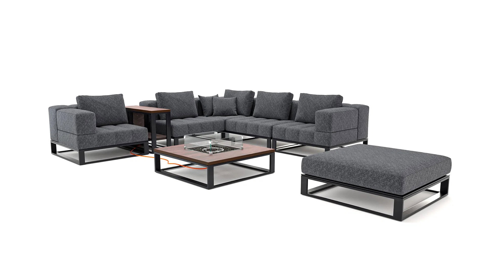   STRIPE L MIT FEUERTISCH